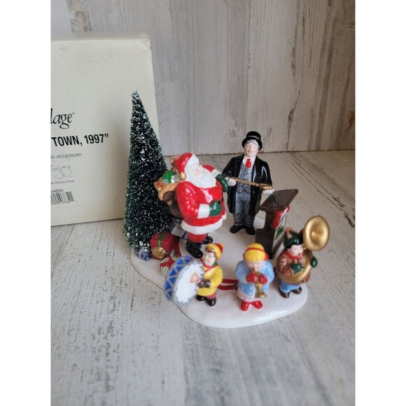 Dept 56 54899 Santa comes to Town, 1997 Snow village accessory - Picture 1 of 8